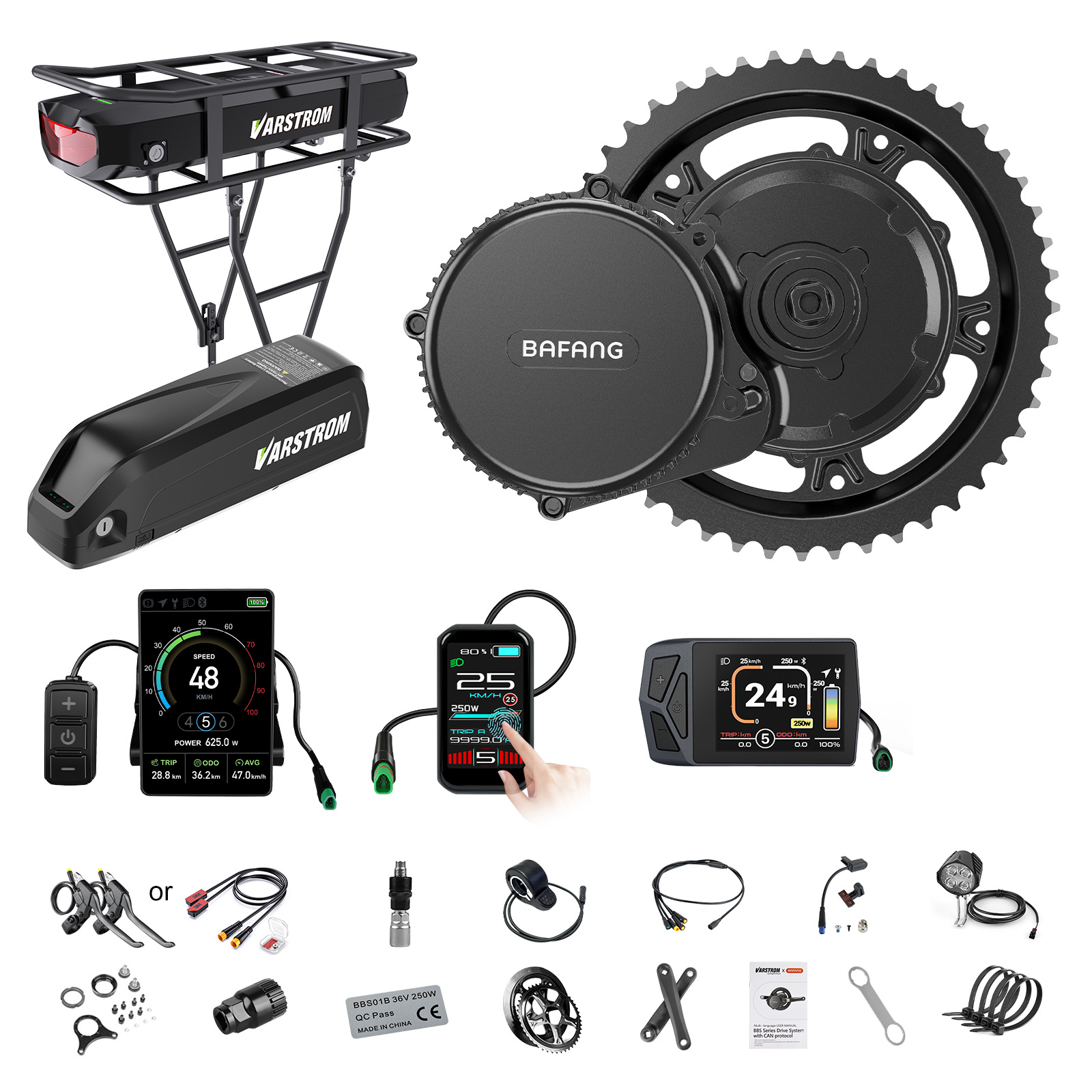 [Verzending naar de VS] Bafang - Torque Sensor Mid Drive Motor Kit recensie en prijs