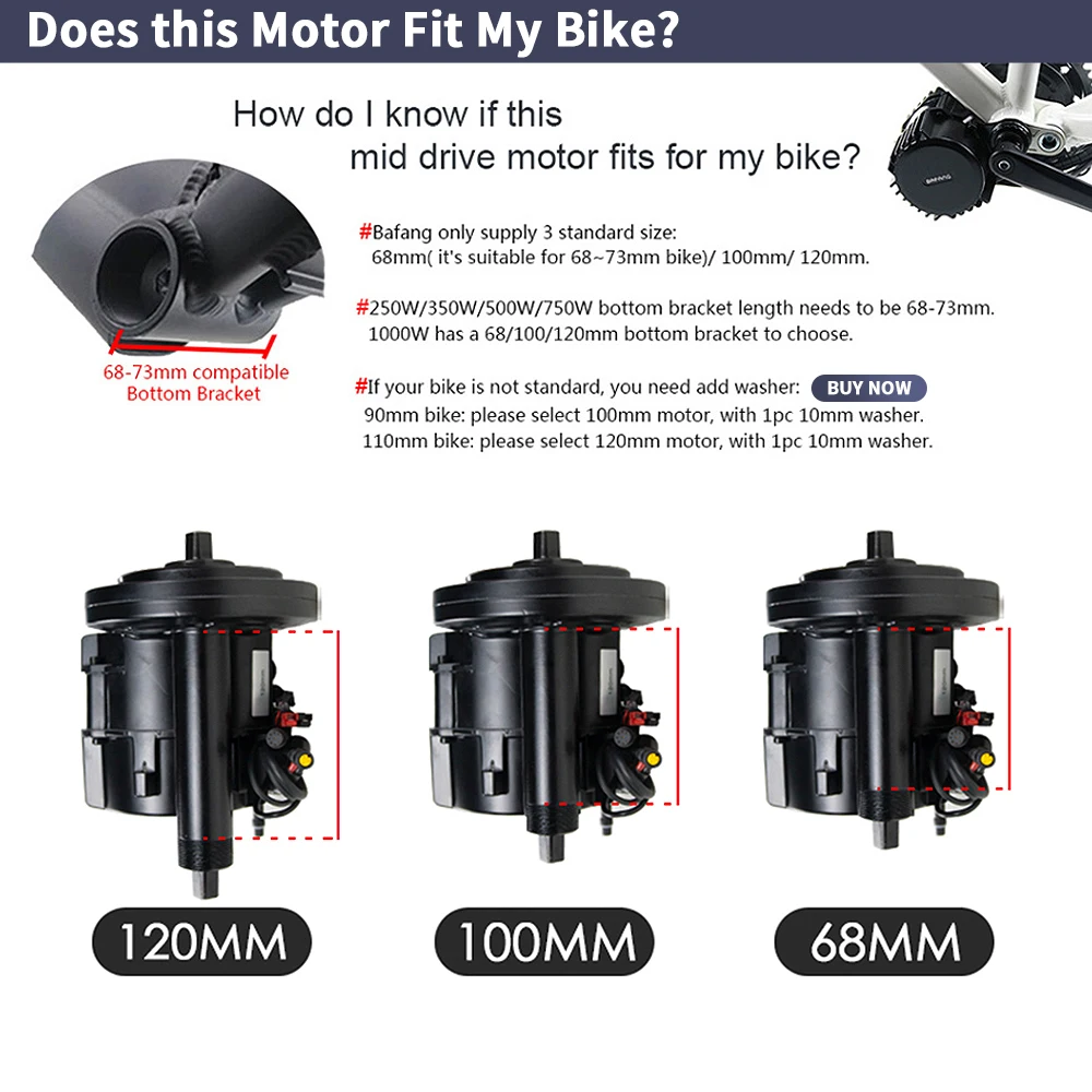 Bafang BBSHD 1000W 52V 48V 68m - Mid Drive Conversion Kit 1000W recensie en prijs